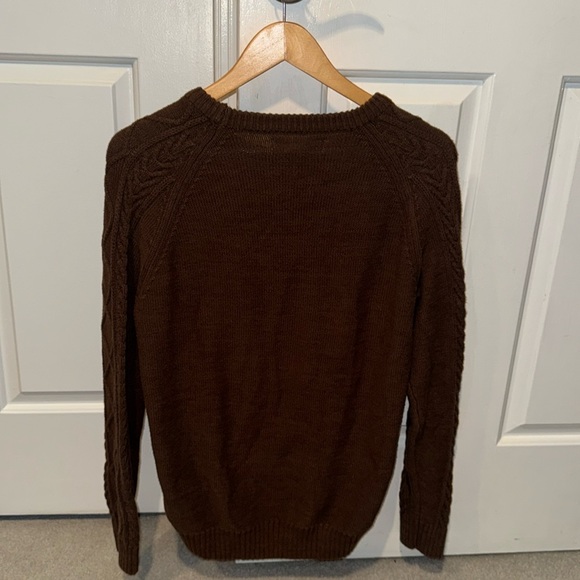 Java Brown 
Knit Crewneck Sweater - Picture 2 of 2